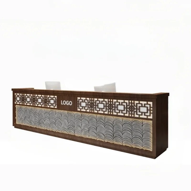 

Chinese retro bar water city club bath leisure center front desk hot pot restaurant dining checkout page table