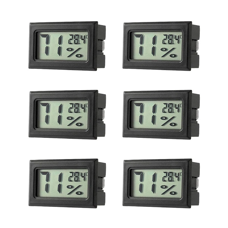 Indoor Humidity Meter Hygrometer Thermometers   Digital Thermometer with Fahrenheit  for Humidors, Greenhouse, Garden, Cellar