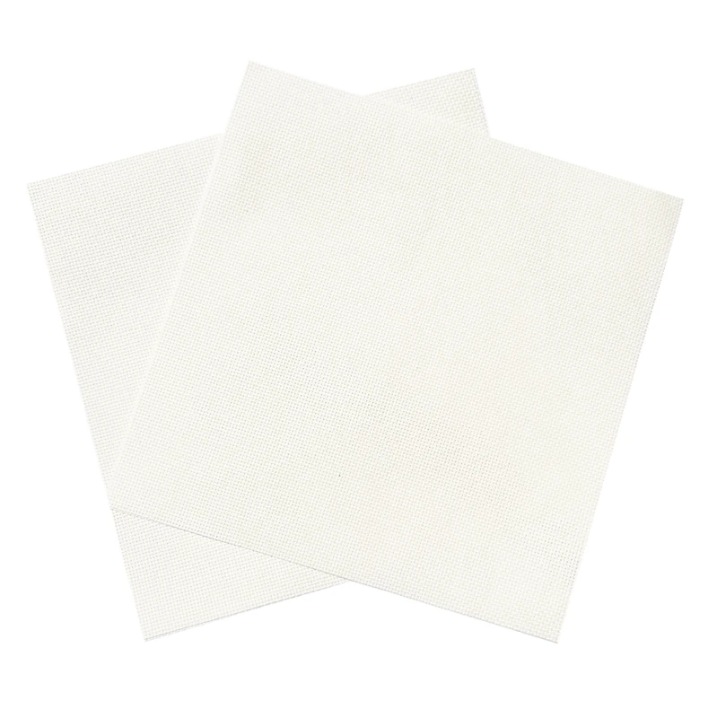 

14ct beige ivory canvas Aida cloth cross-stitch fabric DIY handmade needlework sewing crafts