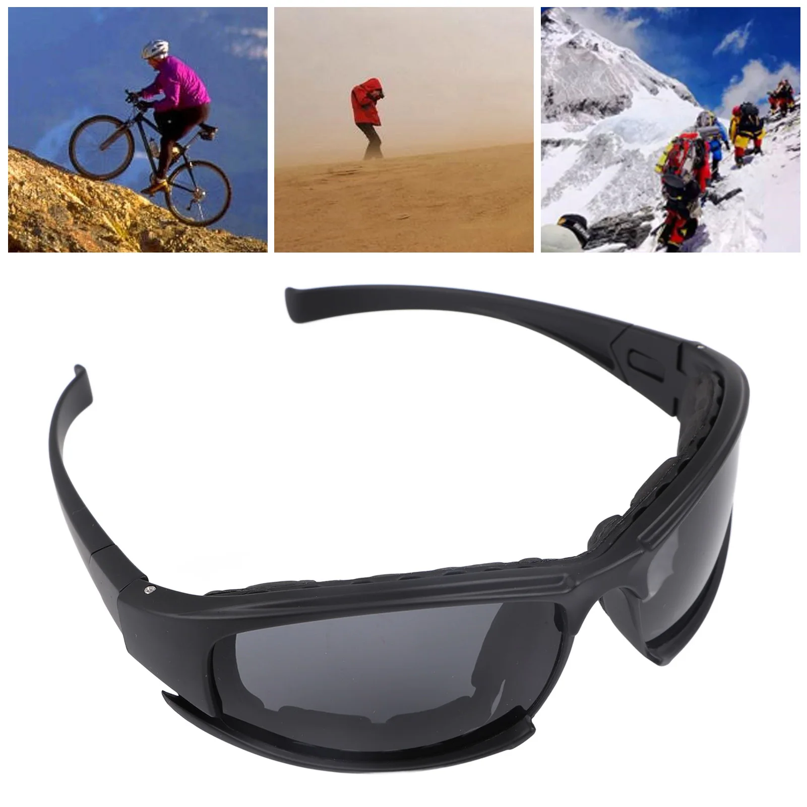 ZK30 Motorcycle Goggles Night Vision Shockproof UV Protection Outdoor Eyewear Sports Glasses for Cycling Hiking Driving safeguar