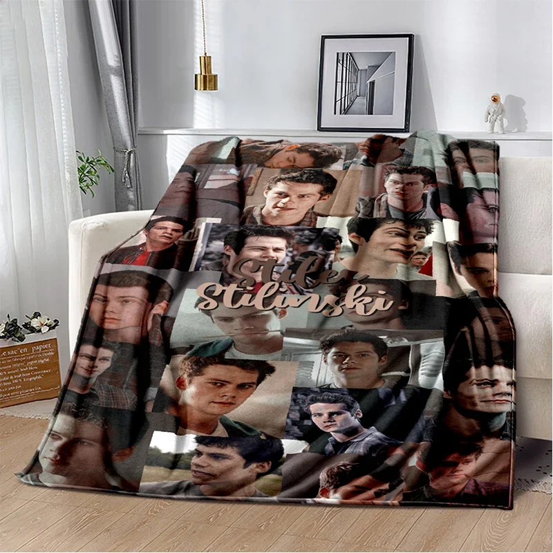 3D Dylan O’Brien DOB Actor Soft Plush Blanket,Flannel Blanket Throw Blanket for Living Room Bedroom Bed Sofa Picnic Cover Gift