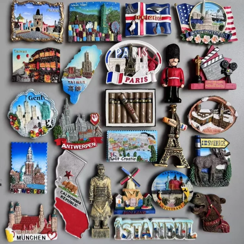 Magnet Czech Iceland United States France United Kingdom Belgium Croatia Germany Sweden Netherlands Turkey Refrigerator Stickers