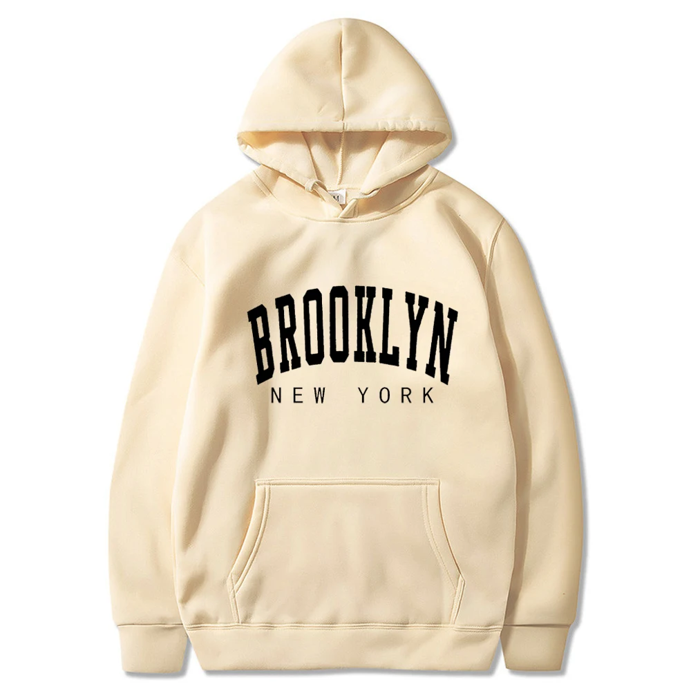 

Brooklyn New York Printing Clothes Women Pullover Sweatshirt Fashion Casual Loose Hoody Autumn Cartoon Women Hoodie
