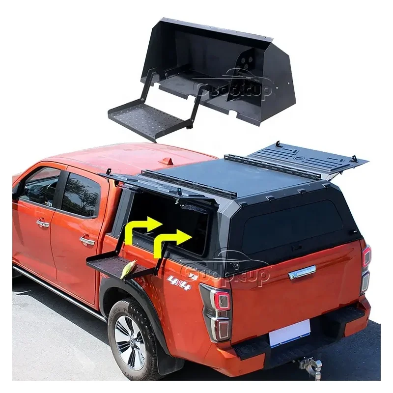 

Modification 2021 Great Wall Steed 5 Hardtop Canopy for Pickup Truck Aluminium Kitchen Storage ISU-Zu D-Max Canopy for Dodge Ram