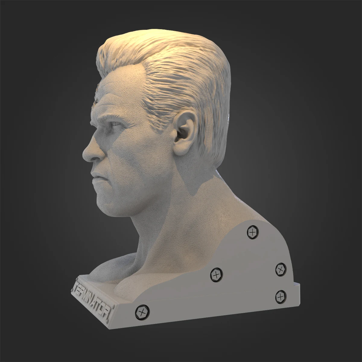 Schwarzenegger Terminator Robot diy Kit de montagem de modelo de resina em escala 1/24 brinquedo de escultura sem pintura e desmontado