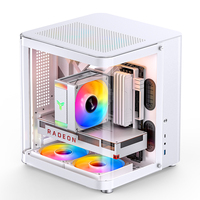 JONSBO TK-1 2.0 Ver M-ATX Chassis Seaview Room Aluminum Starship Cabin Fish Back Plug Water Cooling PC Game Computer