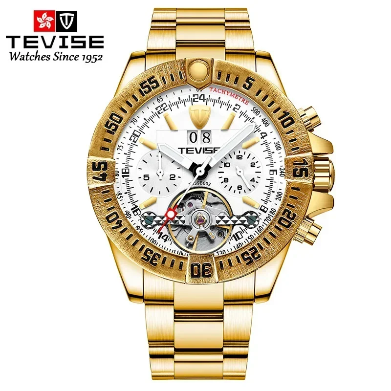 Clean 3135 Movement Men Watch Automatic Mechanical Stainless Steel Hollow Tourbillon Automatic Mechanical Watch For Men Multi-fu