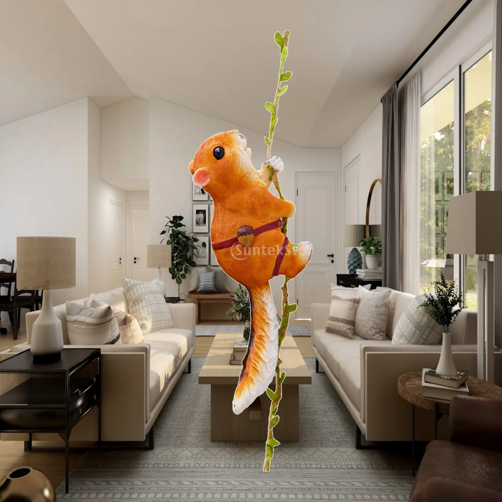 Outdoor Garden Statue Climbing Animal Figurine Fairy Ornament Outdoor Lawn Yard Animal for Lawn Yard Backyard Home Planter Pots