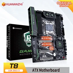 HUANANZHI X99 T8 LGA 2011-3 XEON X99 Motherboard support Intel E5 2696 2678 2676 2673 2666 V3 support DDR3 RECC memory NVME