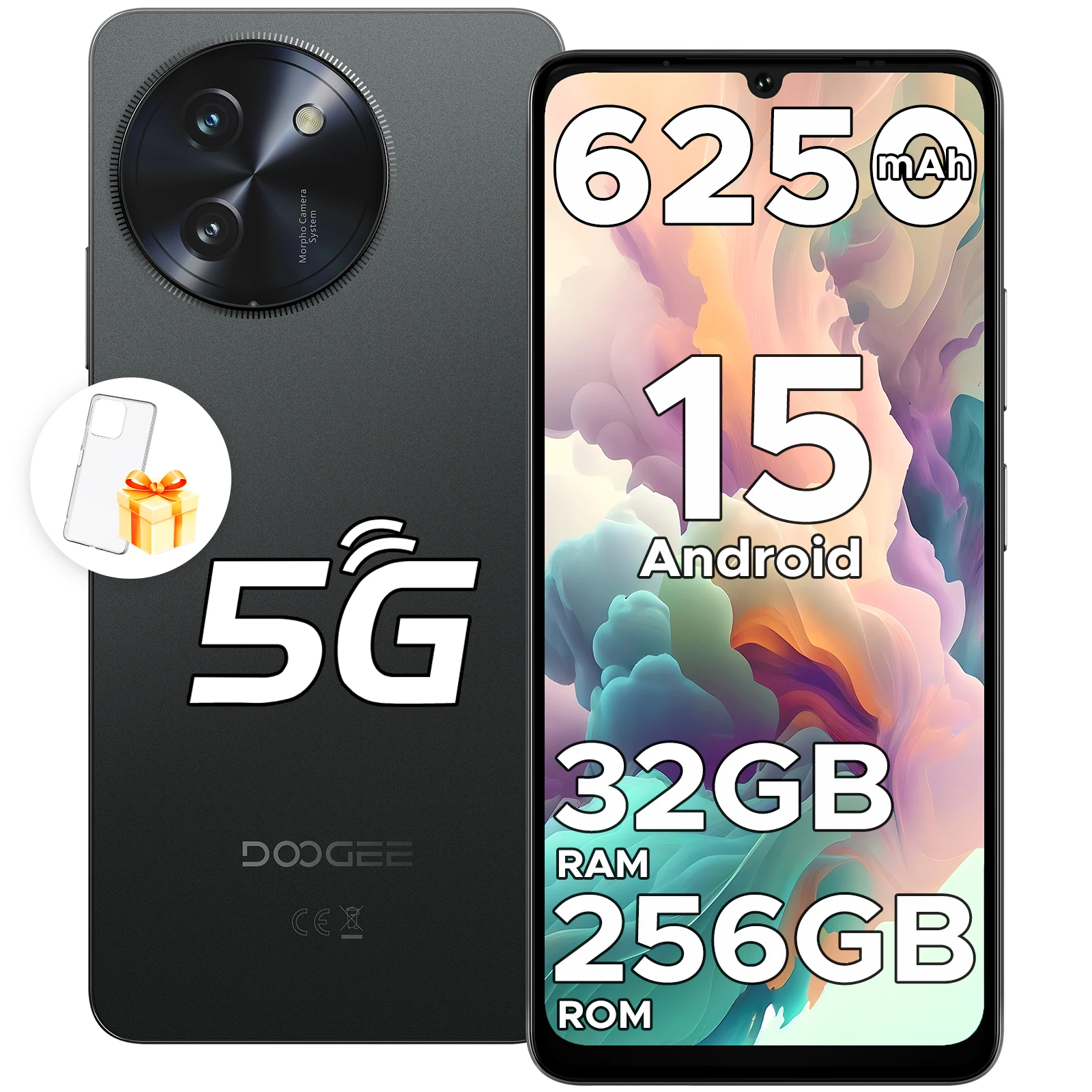 DOOGEE Note59 Pro Android Smartphone 15 5G HD Mobiele Telefoon 32GB RAM 256GB ROM batterij mAh wereldwijde versie - afbeelding 1