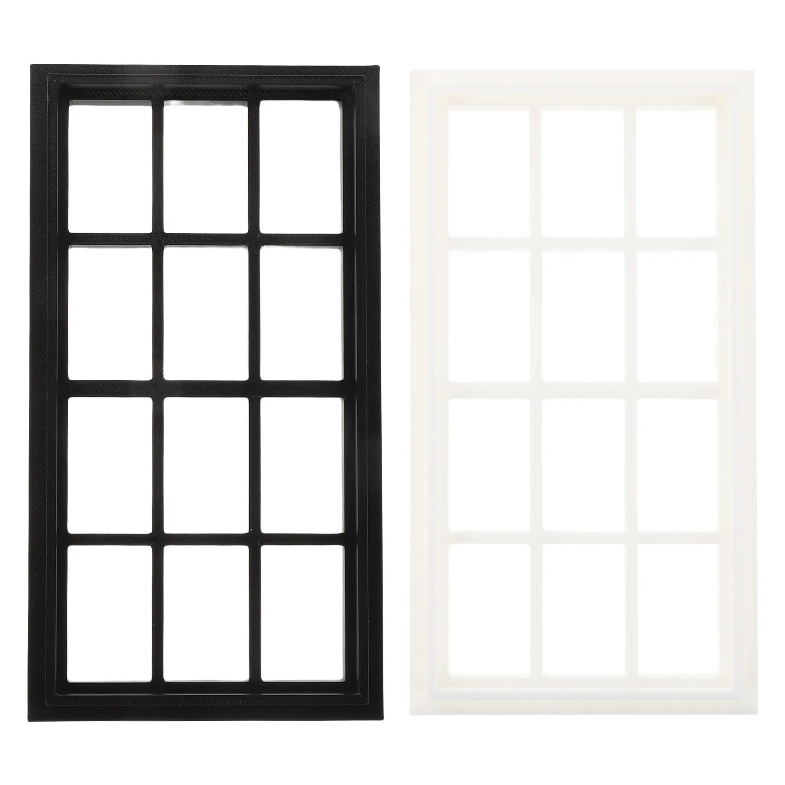 2Pcs Plastic Scale Model Mini Building Kit For Mini Furniture Decor Miniature Frame Vintage Style Realistic
