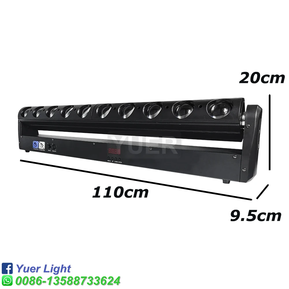 Nowa forma światło sceniczne DMX LED 10x40w RGBW 4in 1 reflektor z ruchomą głowicą obracająca się belka LED scena KTV muzyka DJ impreza wesele Bar