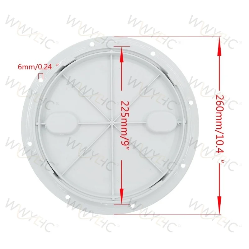 Suitable for 9-inch deck plates, circular deck covers, anti-skid hatch covers, yacht inspection holes
