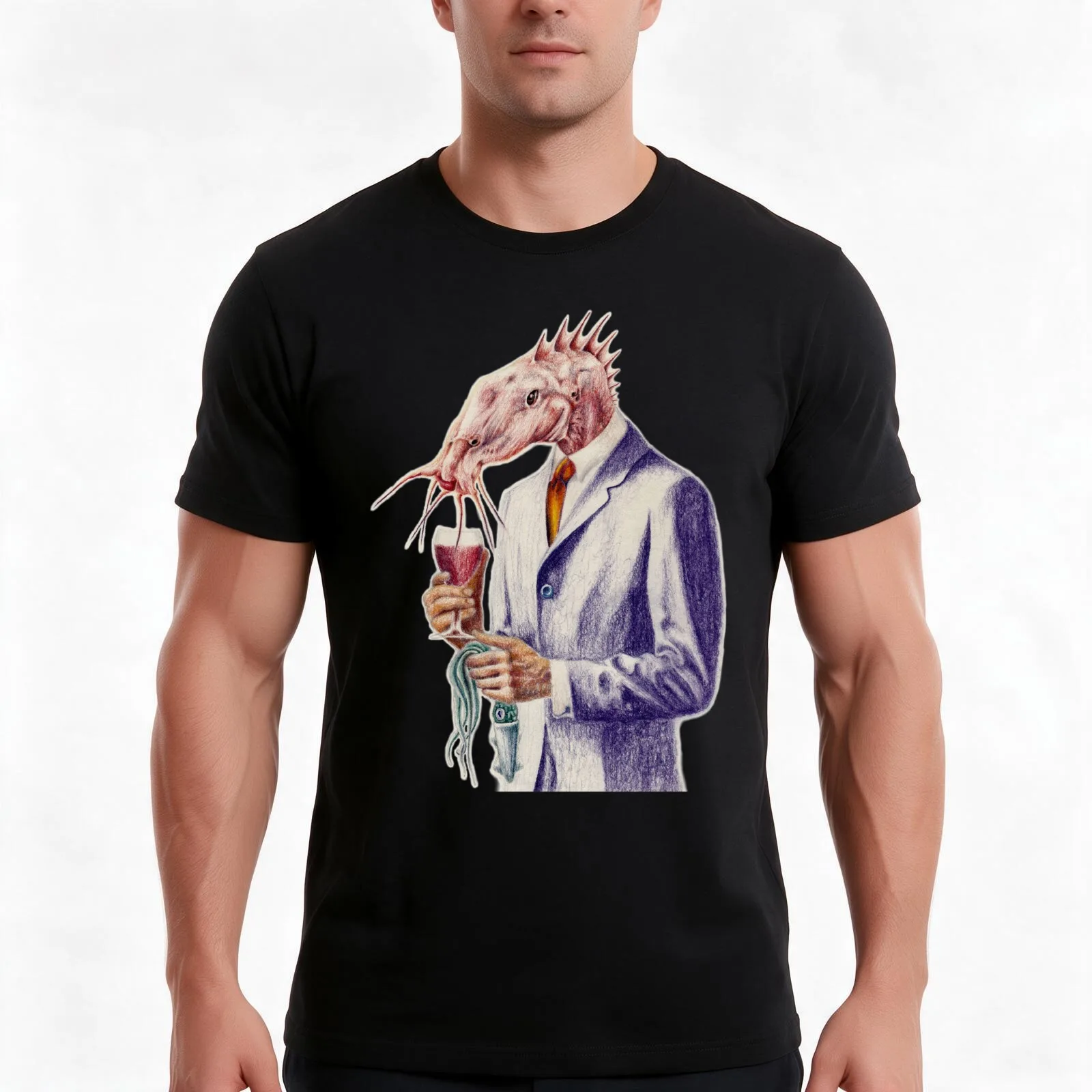Intergalactic Art Critic T-Shirt Summer Casual Cotton Tee Oversized Streetwear Tops Vintage Graphic Print Unisex Men Women