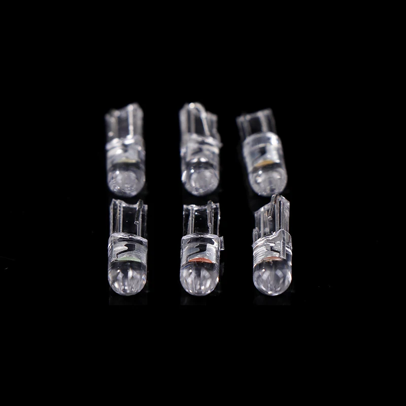 10Pcs T5 LED Super Bright Cob Lights Wedge Dashboard Gauge Car Warning Indicator Instrument Cluster Lamp