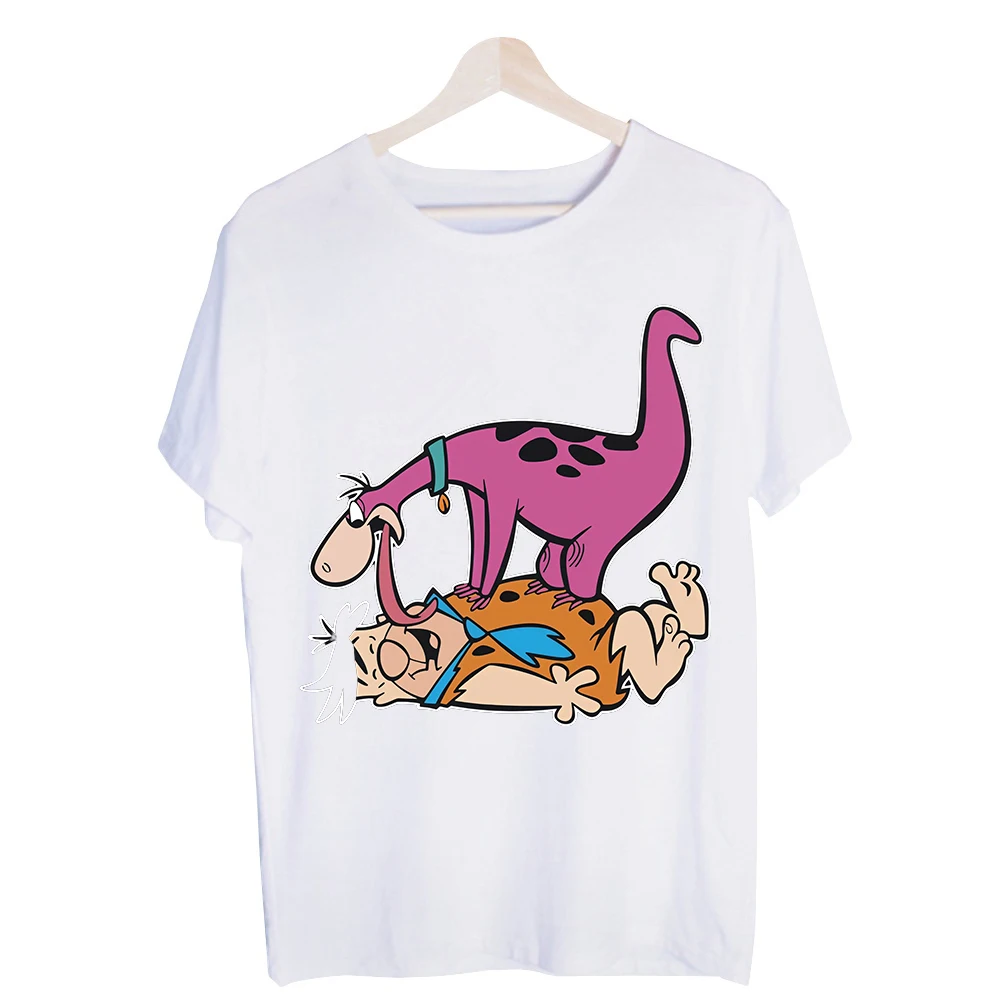 Men's Caveman and Dino Graphic Tee, Short Sleeve Crew Neck T-Shirt for Retro Casual Everyday Wear