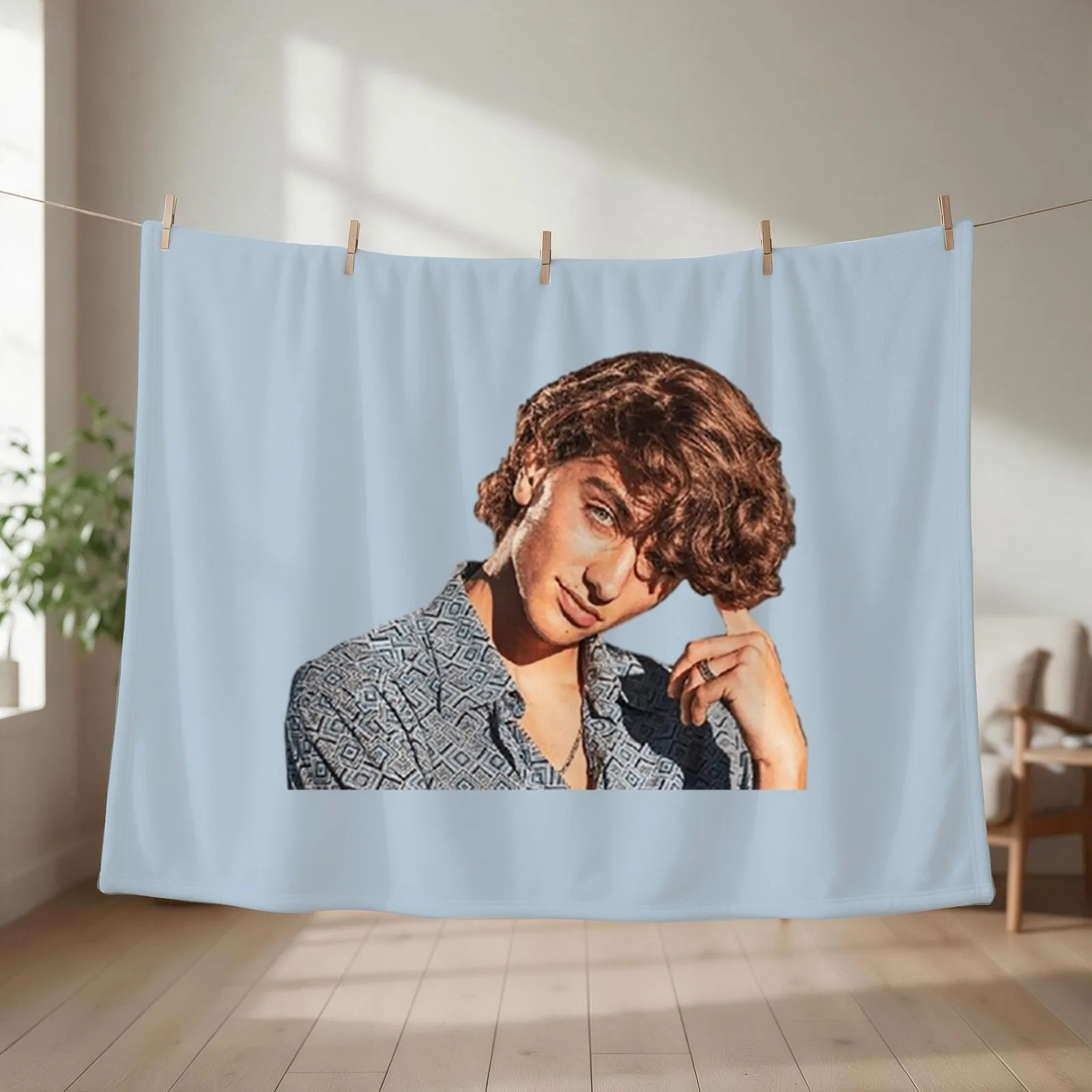 Jeremiah Fisher a Jeremiah a Throw Blanket couch cozy soft plush fuzzy picnic outdoor blanket