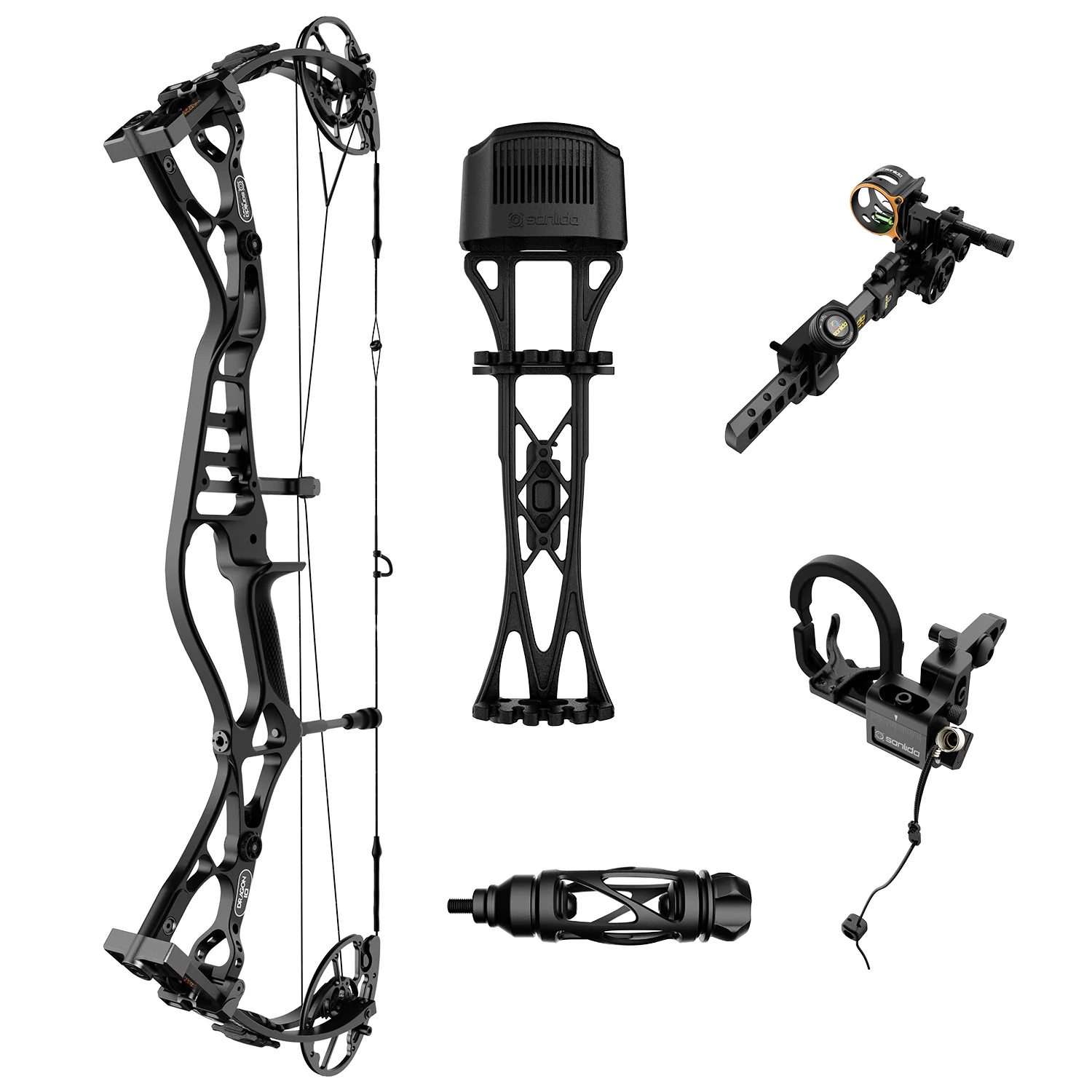 Sanlida Dragon 10 Compound Hunting Bow Advanced Level 60-70lbs Shooting Outdoor Sports