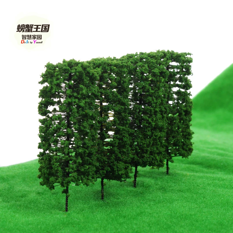 5pcs 8cm/10cm HO Scale Model Tree Model Railway Building Layout Park Garden Green Plant Scenery DIY Miniature Landscape Diorama