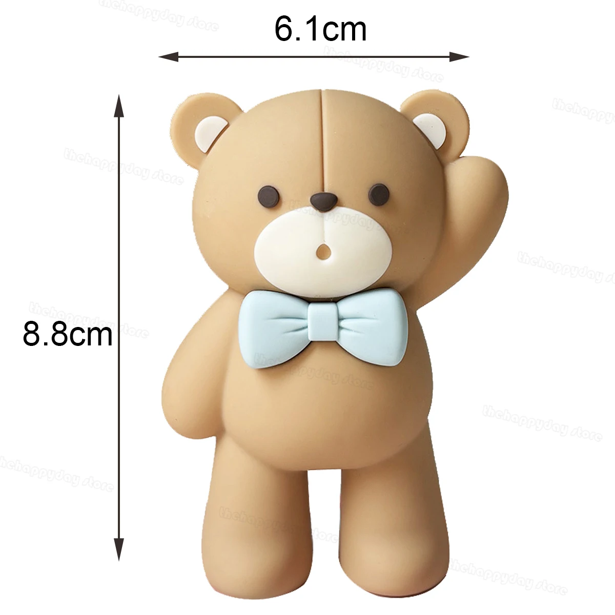 1Set Bear Cake Toppers Balls We can Bearly wait Bear Birthday Cake Decorations Balls Cake Topper for Baby Shower Cupcake Decor