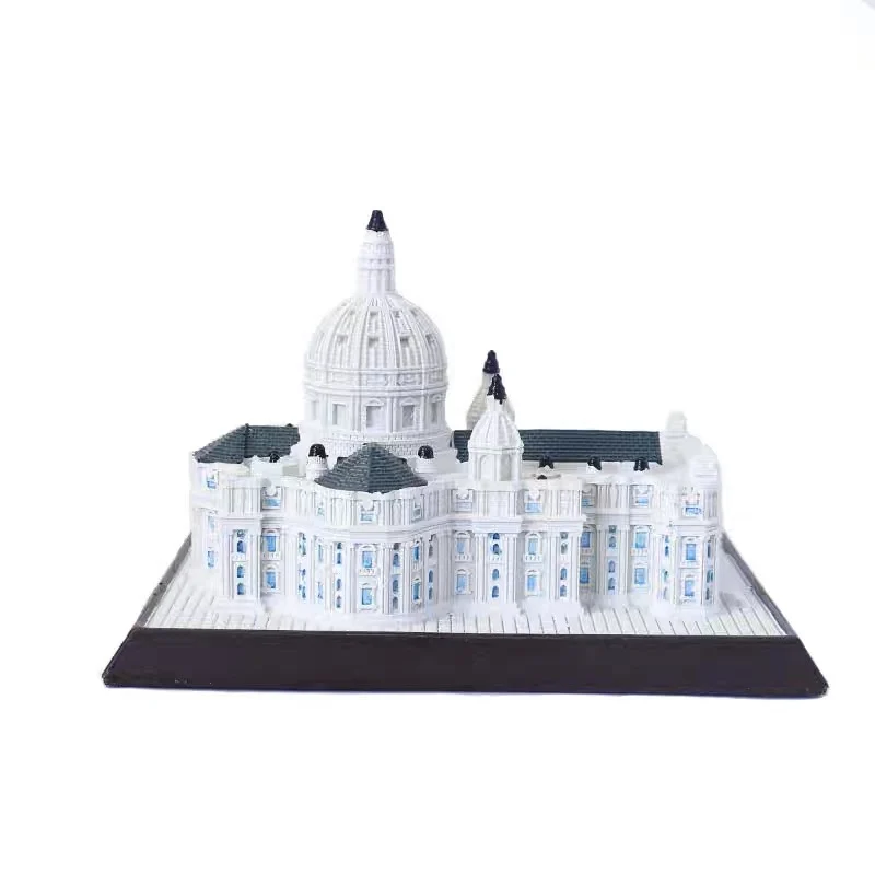 Basilica di San Pietro ornament World\'s Great Architectural Model St. Peter\'s Basilica Church Decoration Resin Crafts