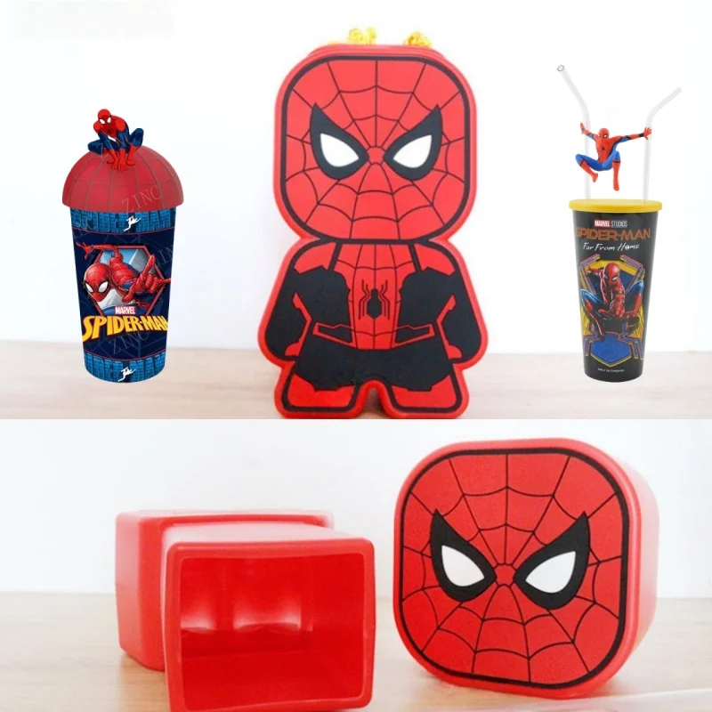

Genuine New Hot Sale Spider Man Series Styling Cup Movie Peripherals Straw Cup Popcorn Bucket Storage Bucket Toy Kids Xmas Gift