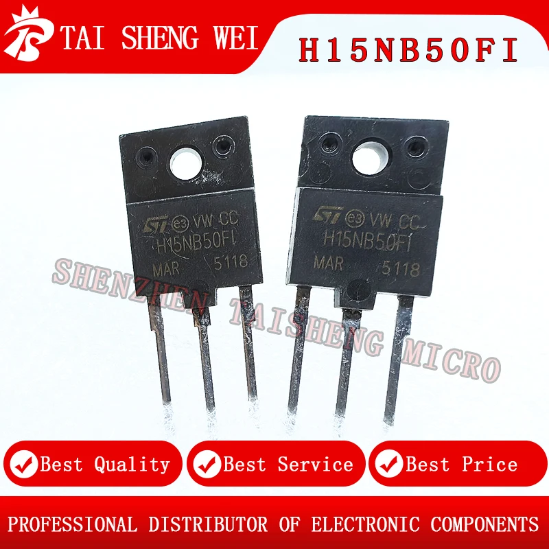 2pcs of brand new original STH15NB50FI H15NB50FI TO-3P brand new N-channel enhanced power MOS tubes