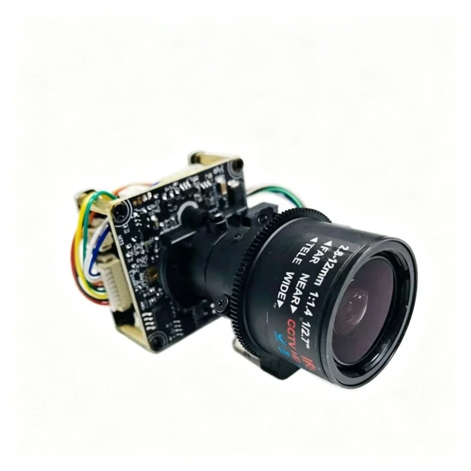 Sony IMX415 8MP 4K Camera Module 4X Motorized Zoom Auto Focus 2.8-12mm Lens IP Board Camera For CCTV Surveillance Machine Vision