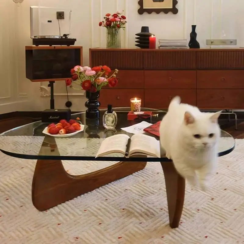 

Classic Glass Top Coffee Tables Design Decoration Low Living Room Coffee Tables Decor Modern Mesa De Centro Sala Furniture Home