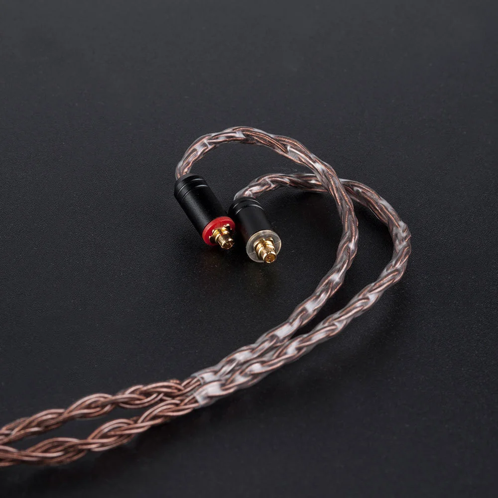 KBEAR 16 Core Reinem Kupfer Kopfhörer Kabel 2PIN/MMCX/QDC Earbuds Connector Verwenden Für KZ EDX ZSN PRO BLON BL-03 KBEAR KS1 Kopfhörer – Detail 14