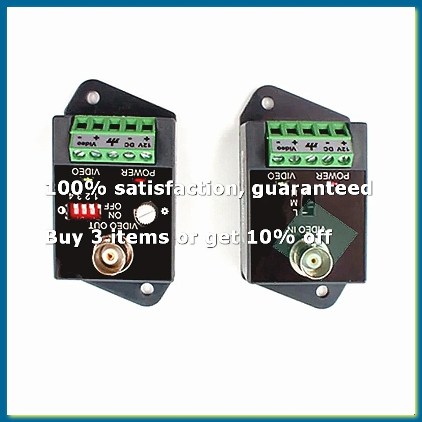 Single-Channel Active Video Balun for CCTV HD-TVI CVI AHD Active HD Video Transceiver