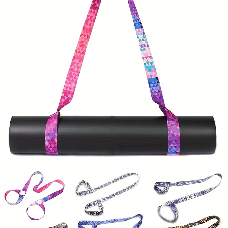 Adjustable Yoga Mat Strap Yoga Mat Bundle Strap Shoulder Straps Sports Stretch Strap Floor Mat Storage Strap Yoga Mat Bag