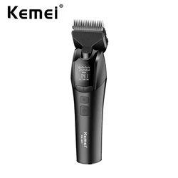 Kemei 10W Electric Cordless Dog Clipper Low Noise Pets Hair Trimmer Dog Cat Grooming Kit for Large Dog 9000RPM Detachable Blade