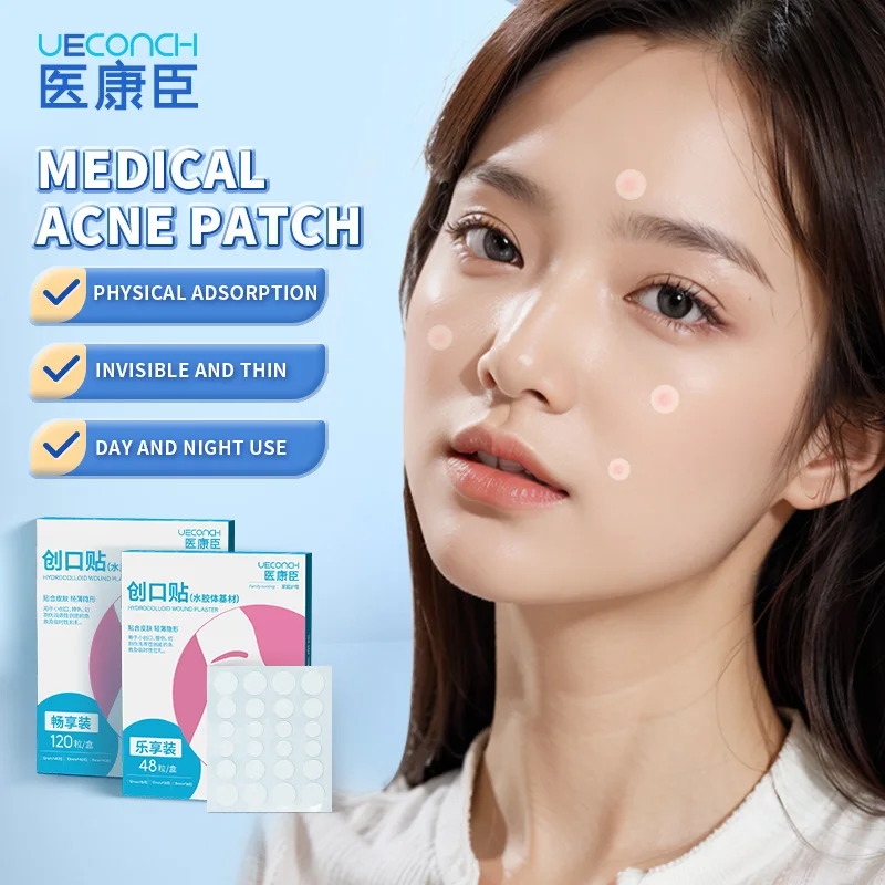 240 PCS Acne Patch Invisible Breathable Ultra-thin Cover Acne Pimple Antiphlogosis Repair Sterile Hydrocolloid Dressings