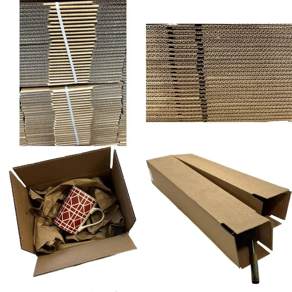 

Набор из 48 картонных коробок 4x4x48 для почтовых отправлений и упаковки