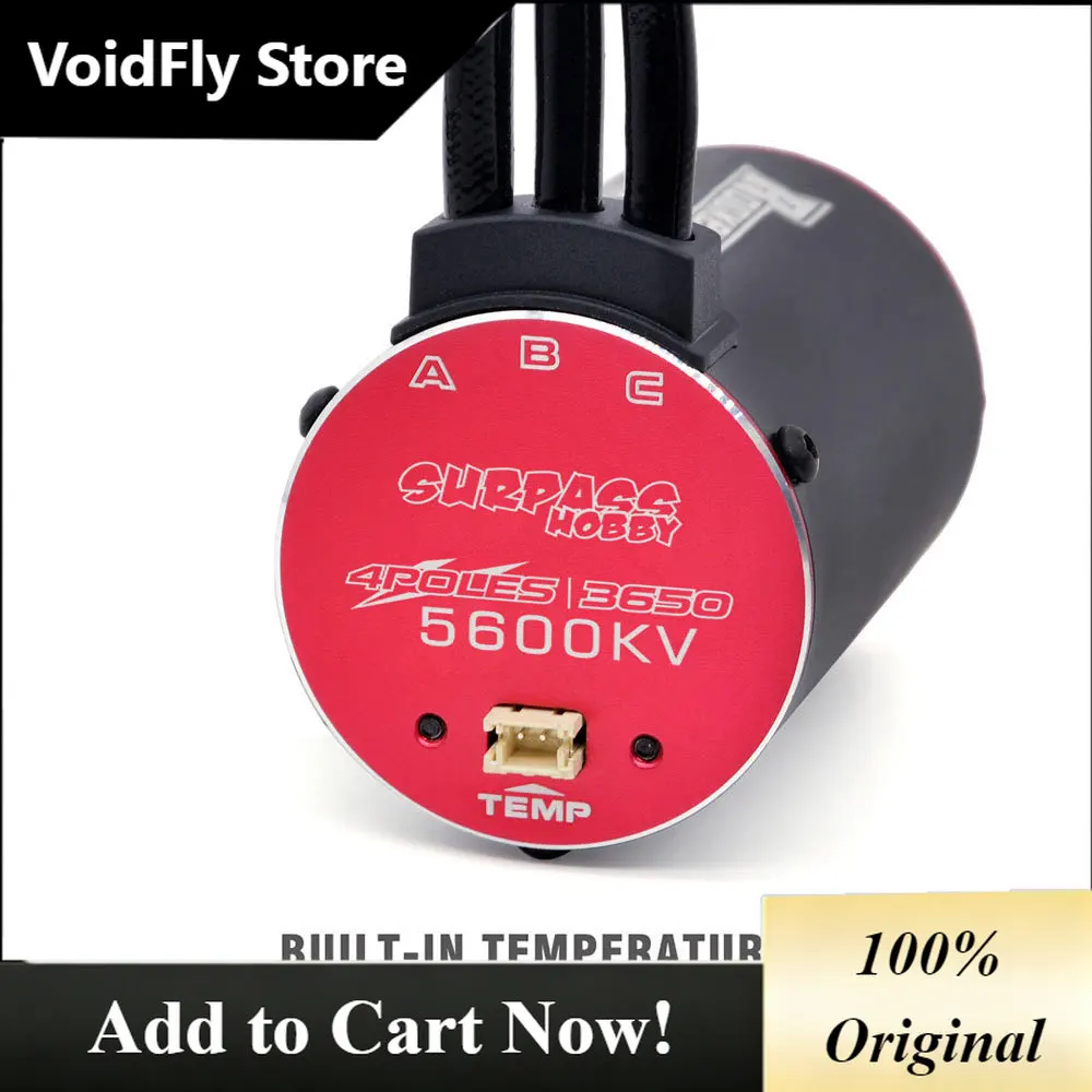 VoidFlyRocket RC Brushless Motor 3650 KV For Cars Waterproof ESC 60A Temperature Control Speed Controller