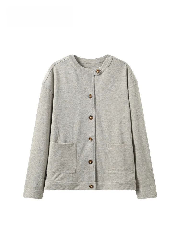 

Свободный длинный све круглый топ Ne Jaet для женщин больших размеров, осенний повседневный утягивающий топ из полиэстера, вискозы, спандекса