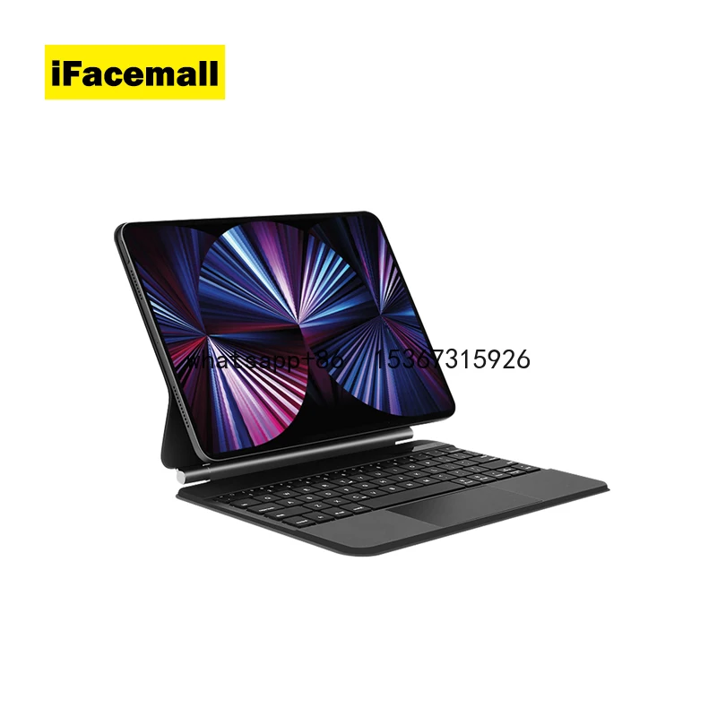 

IFacemall Wireless Backlit Magic Keyboard Case for iPad Pro 12.9 Inch 3/4/5/6 USB-C Tablet case with Keyboard 13Inch Air 7 2025