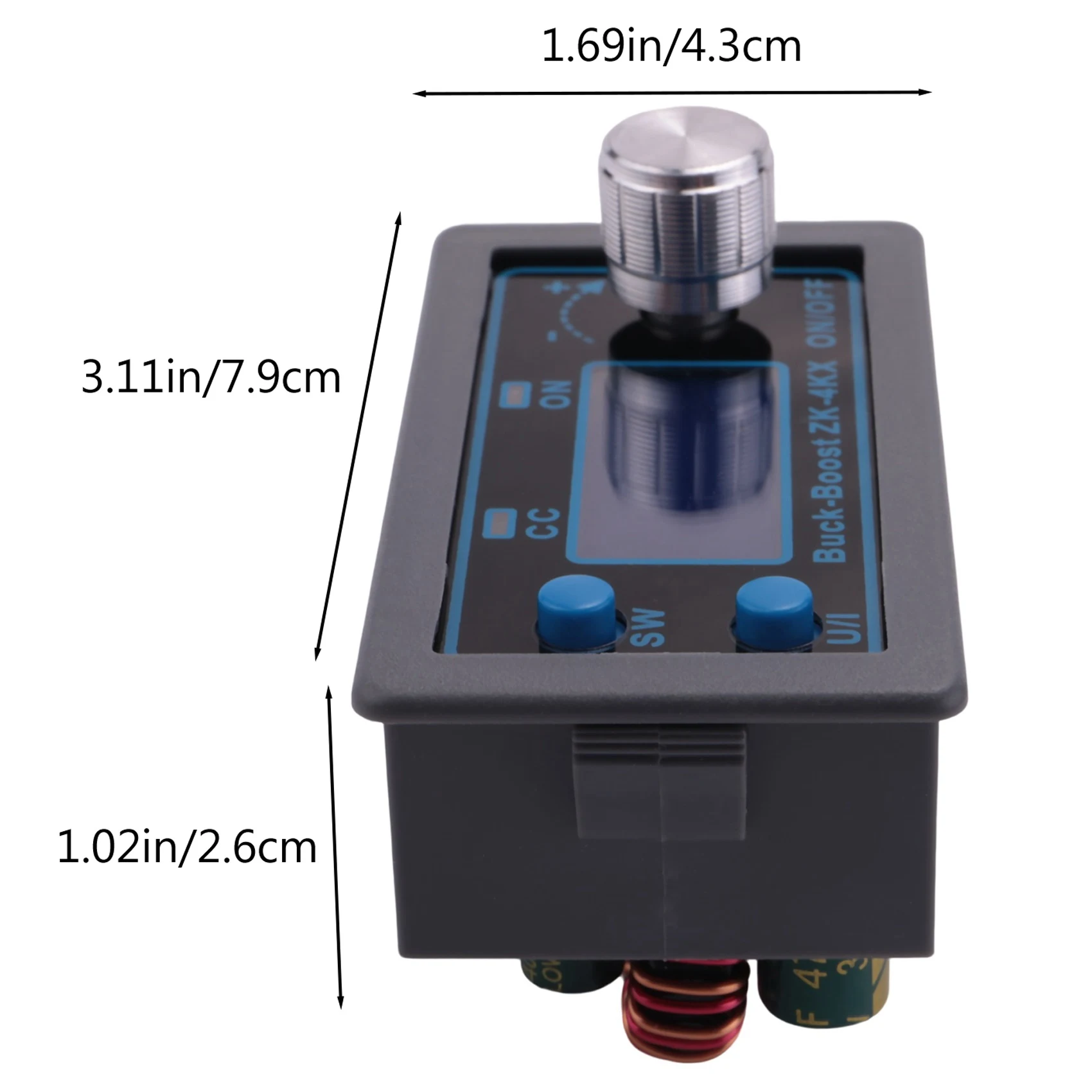 ZK-4KX CNC DC DC Buck Boost Converter CC CV 0.5-30V 4A Power Module Adjustable Regulated Power Supply for Solar Battery