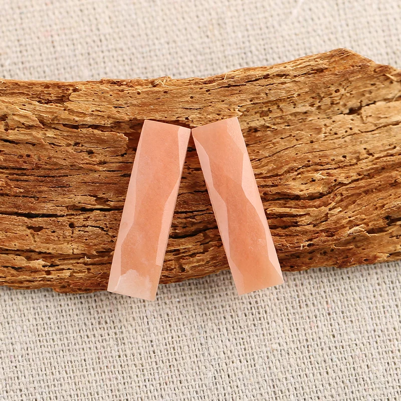 B&F Red Aventurine Earring Beads for Jewelry Making, Handmade Natural stones beads, Stones for jewelry Making Supplies