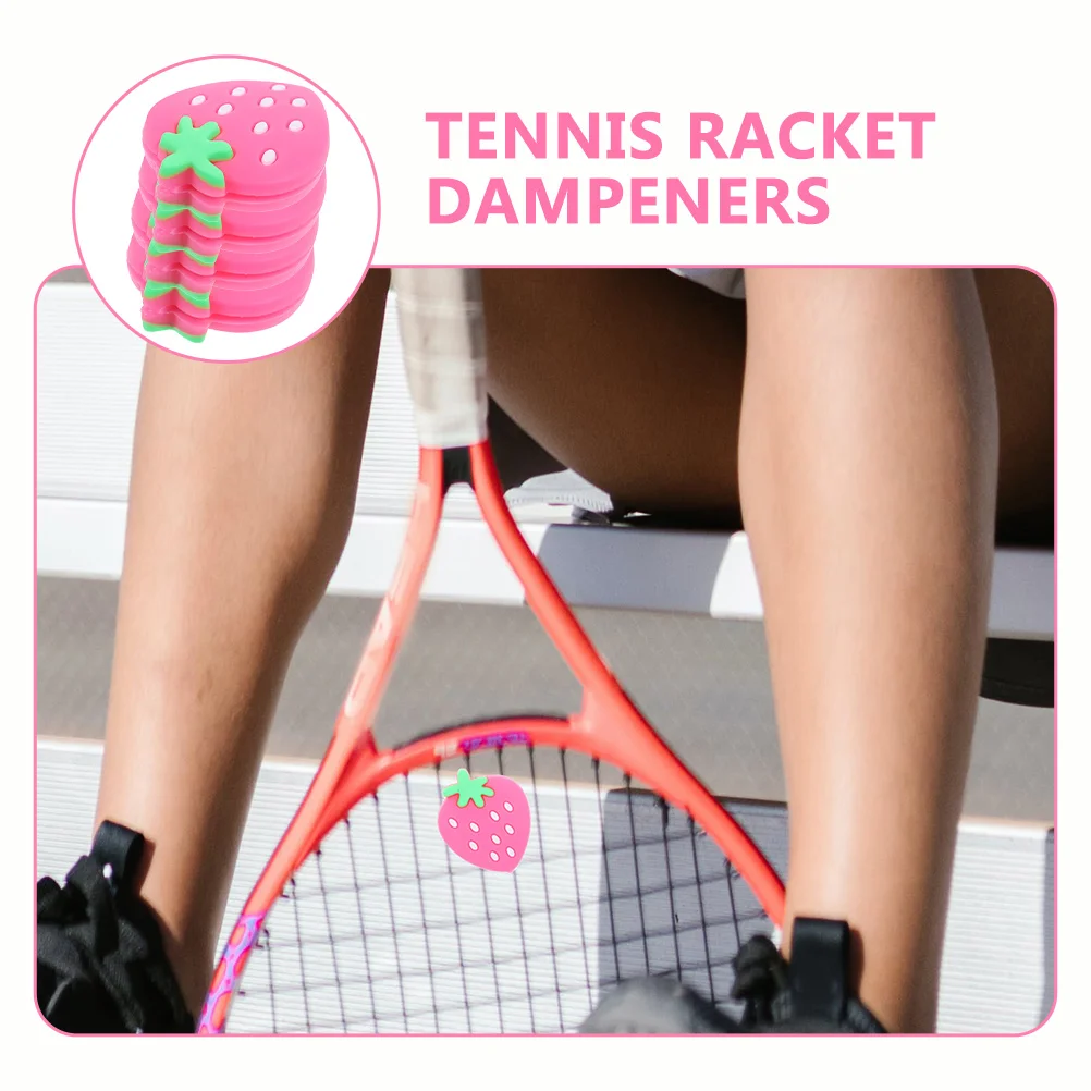 Dampeners Tennis Racket Shock Absorber Pink Balls Racquet Silicone Shocks Absorbers