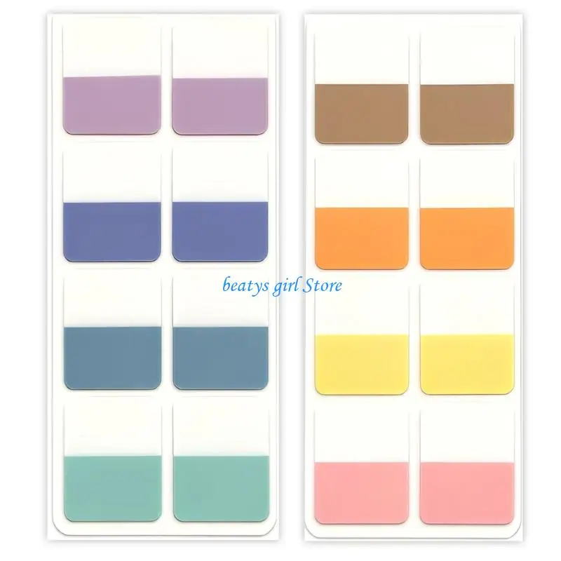 C7AB Pack of Clear Note Set Without Residues Multipurpose Translucent Index Tabs For Study Office Home Easy To Remove