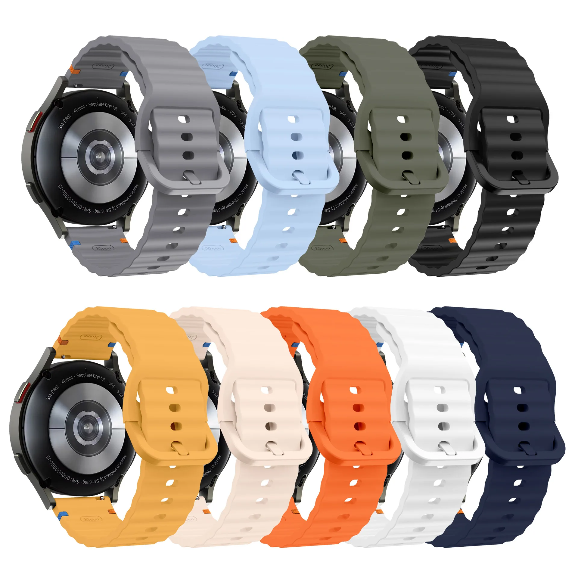 حزام سيليكون ل SUUNTO RUN/RACE/RACE S استبدال سوار كوريا ل SUUNTO 5 9 الذروة برو/العمودي الرياضة 20 مللي متر 22 مللي متر حزام (استيك) ساعة