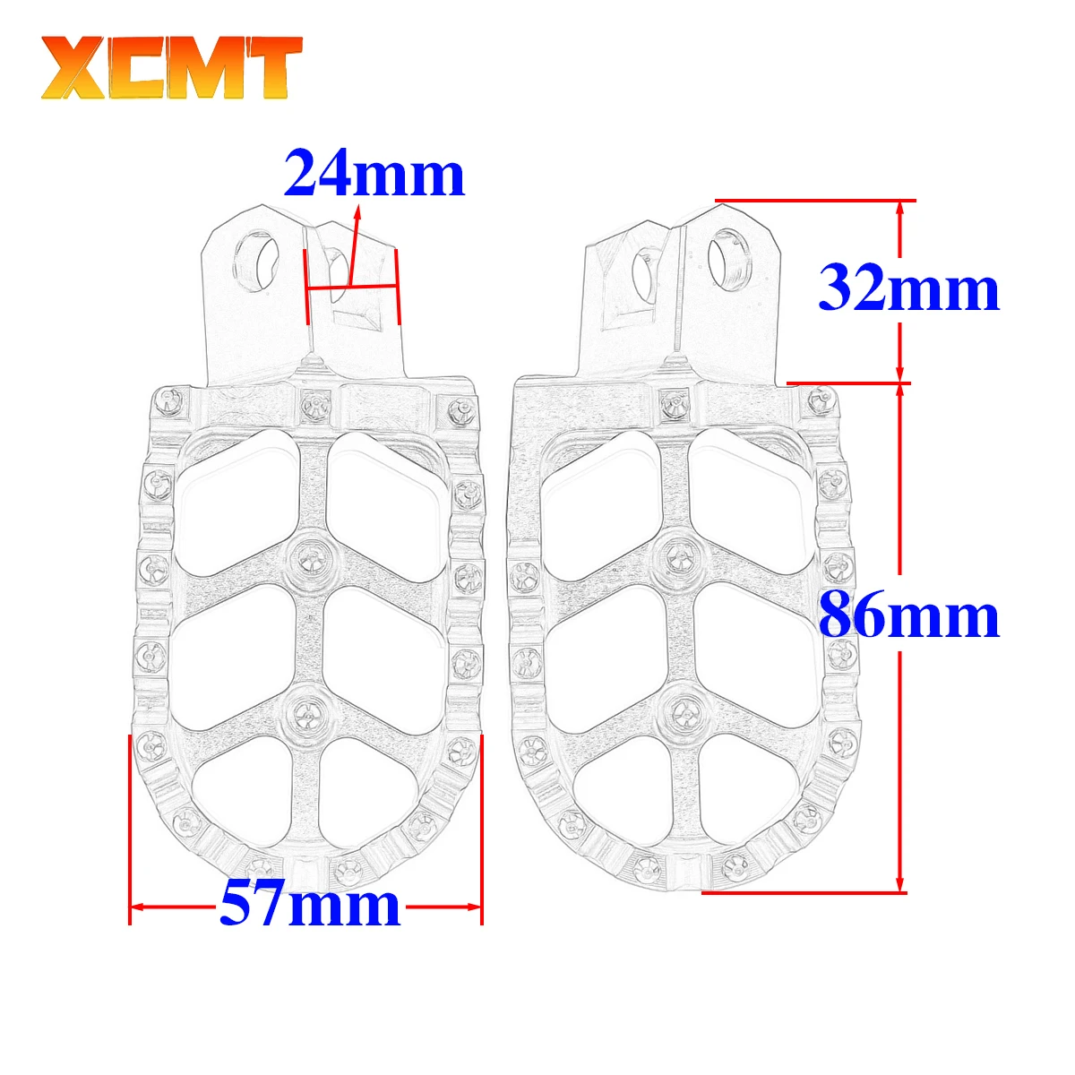 Foot Peg Footrest For SUZUKI DRZ400 DR-Z400E DR-Z400S DRZ400SM RM125 RM250 RM250Z RMX250 Footpeg Foot Rest Motocycle Accessories