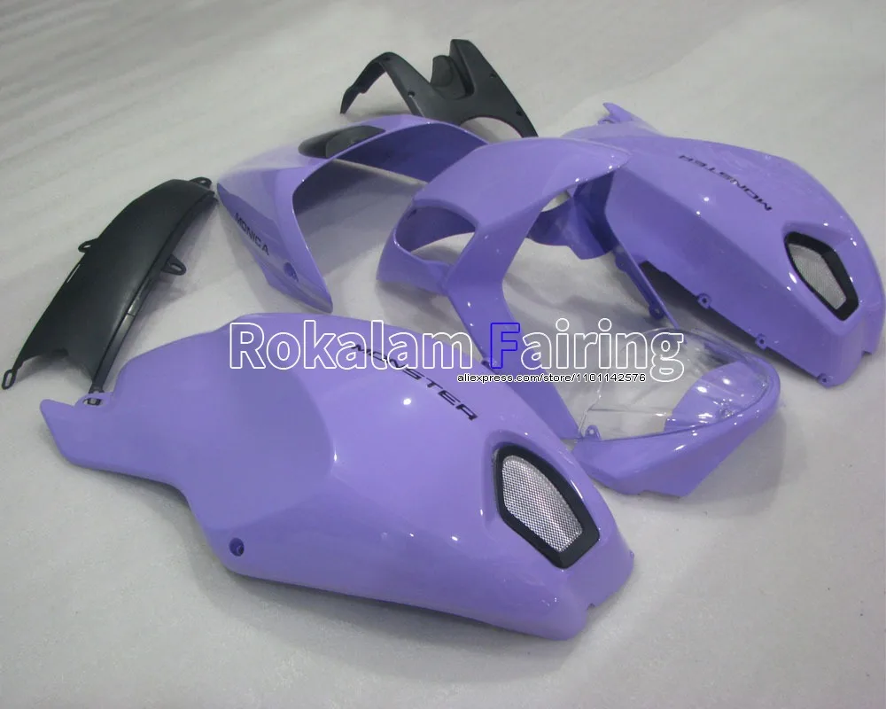 Popular Purple Cowling For Ducati 696 796 795 2009 2013 M1000 M1100 Aftermarket Parts Motorcycle Fairing (Injection molding)