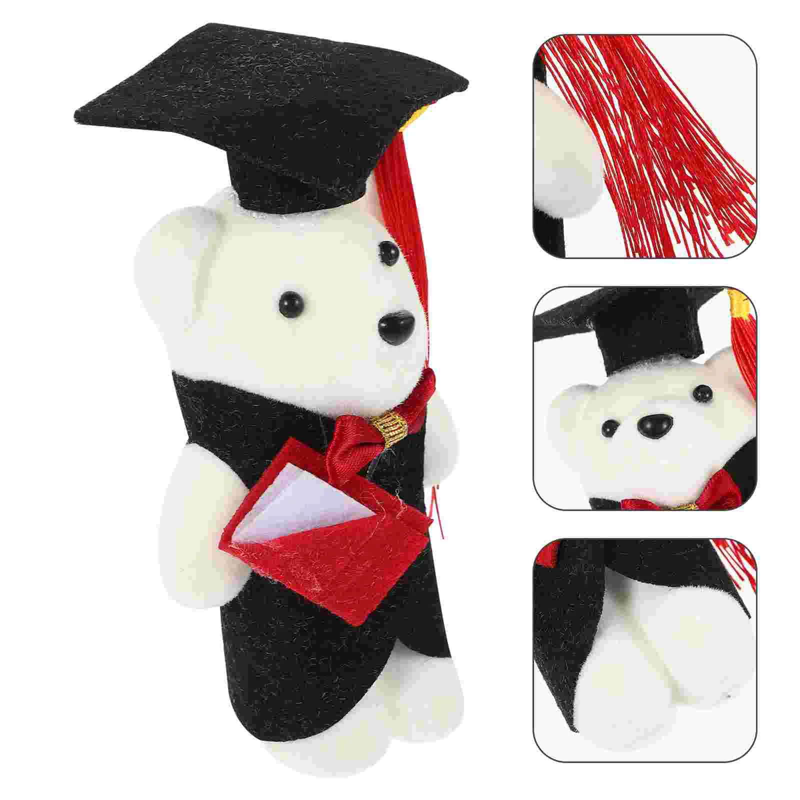 

10 Pcs Dr Bear Decorations for Graduation Standing Plush Toy Flower Bouquet Foam