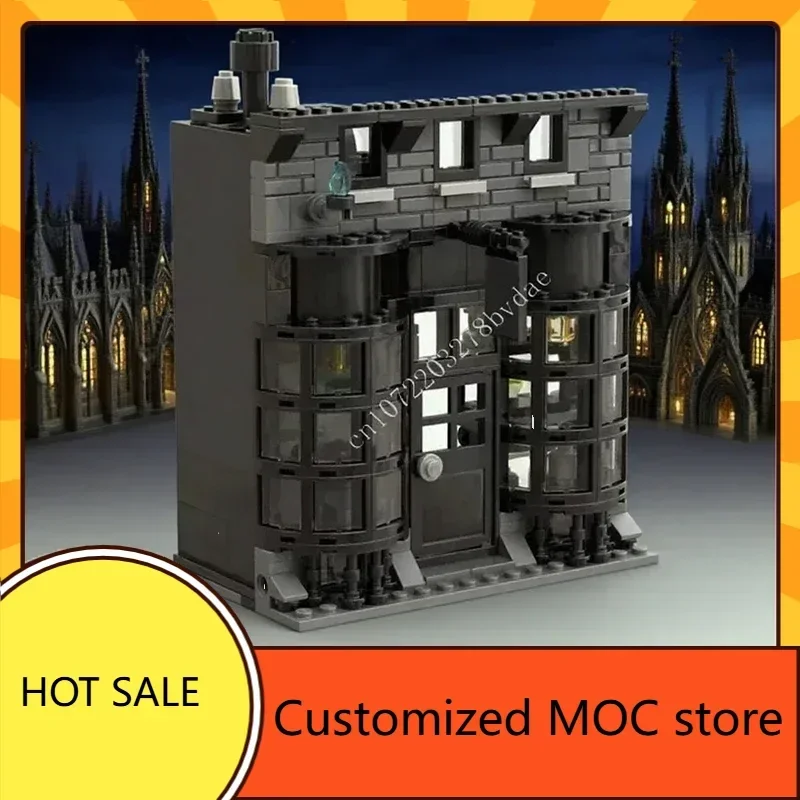 

Набор для сборки 347 деталей: Архитектурная модель улицы Knockturn Alley (MOC-конструктор) – Идеальный подарок на День рождения, праздники и Рождество для детей