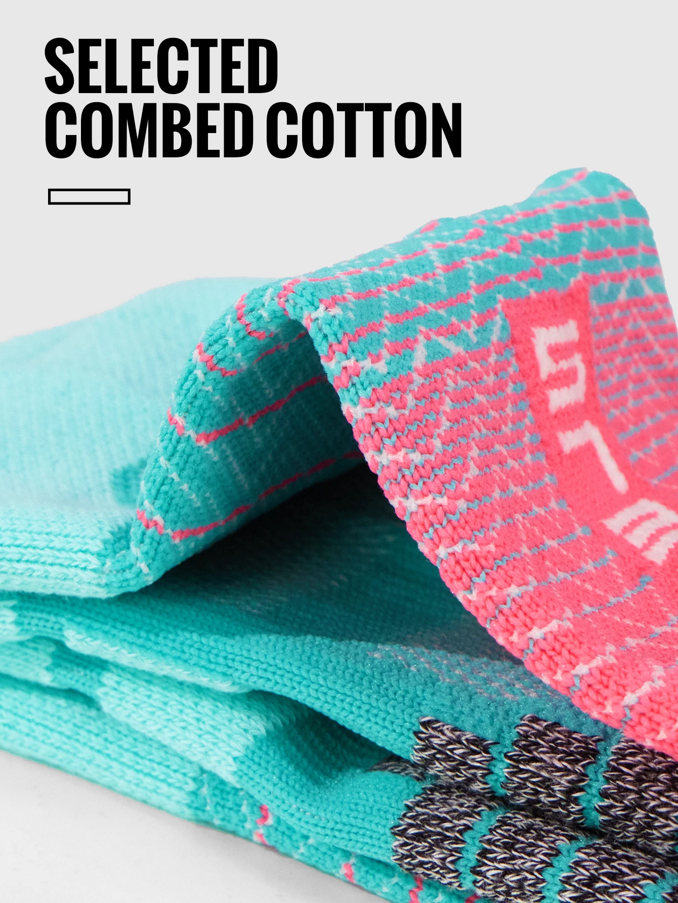 WRELS Lauf-Marathon-Profi-Socken, atmungsaktiv, für Reisen, Basketball, absorbieren Feuchtigkeit, Schweißsocken, Outdoor-Sportsocken für Männer und Frauen – Detail 4