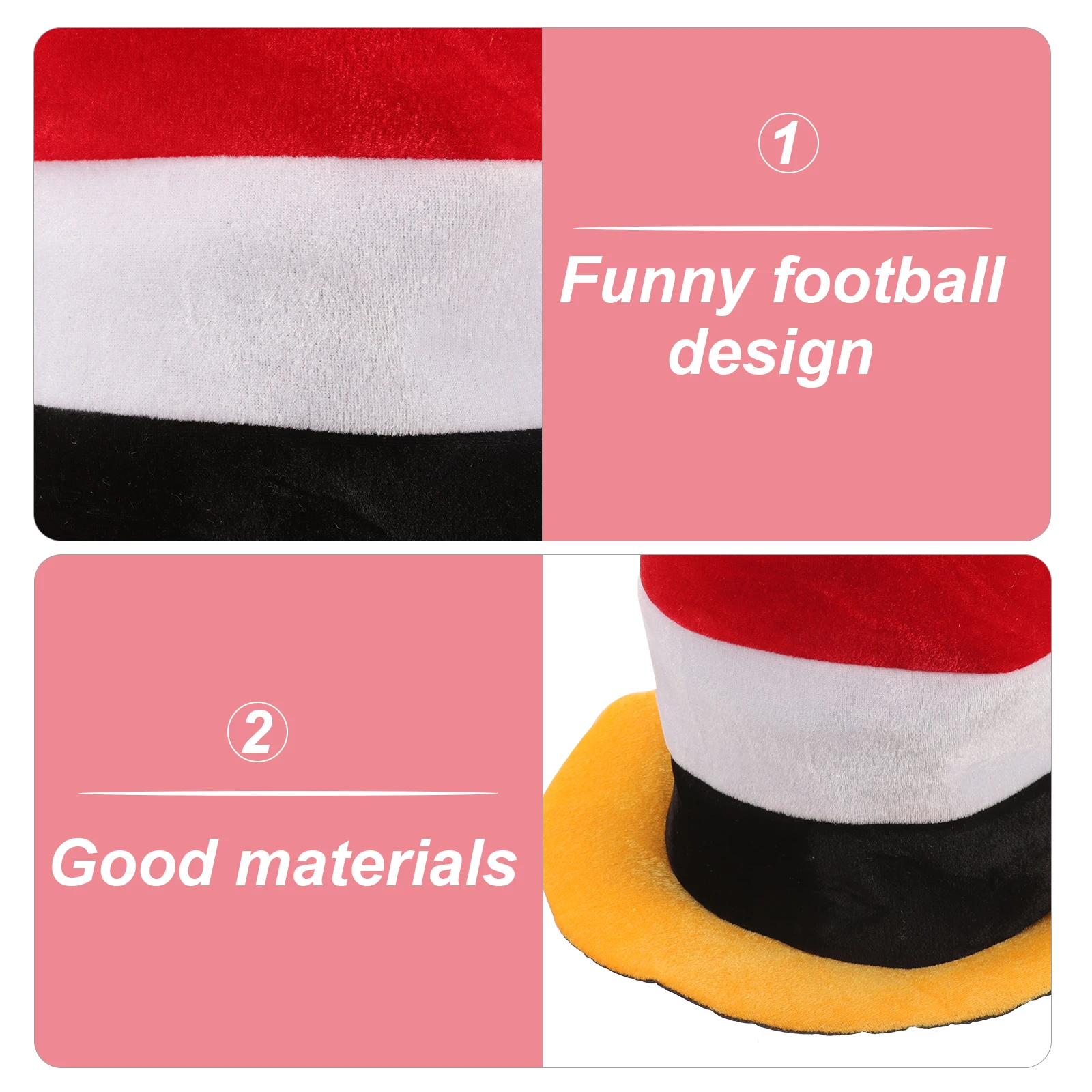 

Football Cap Match Hat Soccer Ornament Funny Team Cloth Fans Headdress