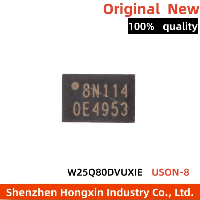 (10piece) New Surface mount W25Q80DVUXIE USON-8 3V 8M bit serial flash memory chip